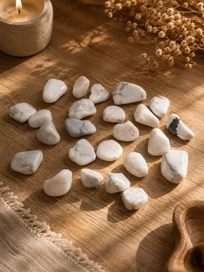 Pequeñas piedras africanas - Howlita blanca - Magnesita