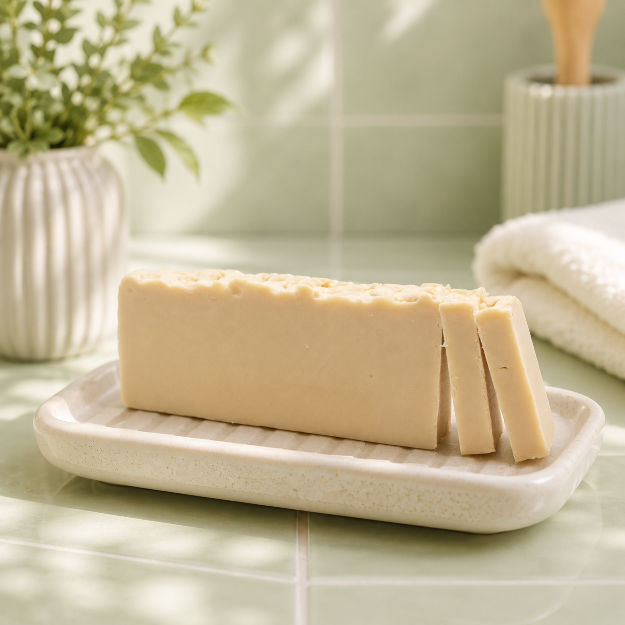 Jabón Artesanal Leche de Burra para Piel Seca y Sensible Formato XL 1.250g
